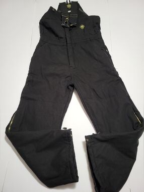 Black Insulated Men's Bib Overalls